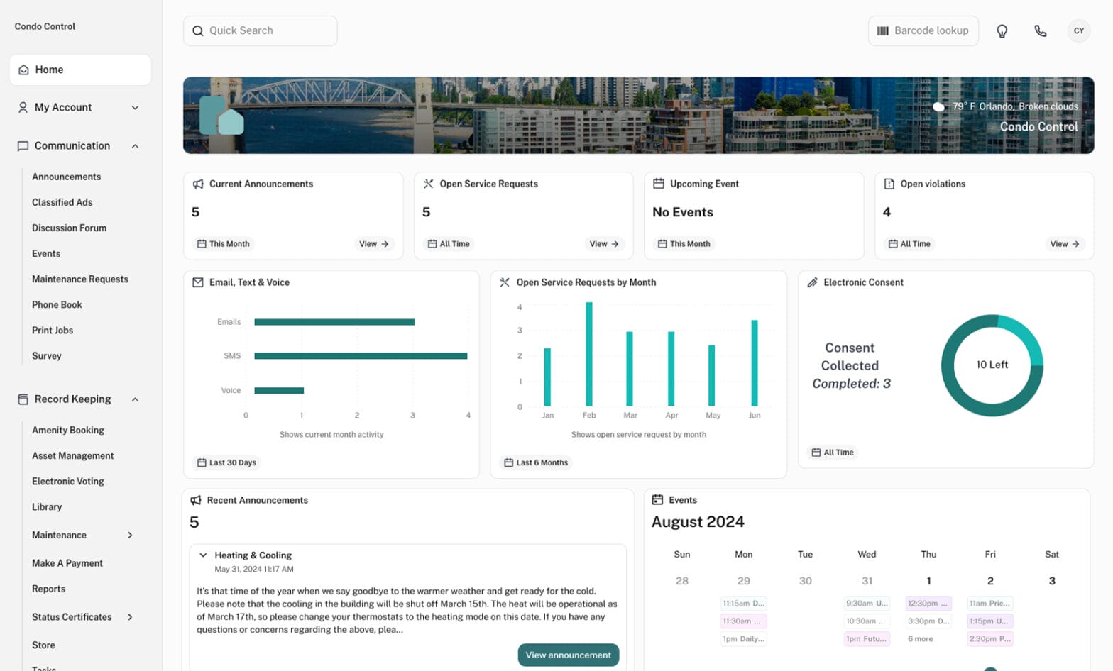 Condo Control | Condo, HOA and Property management software